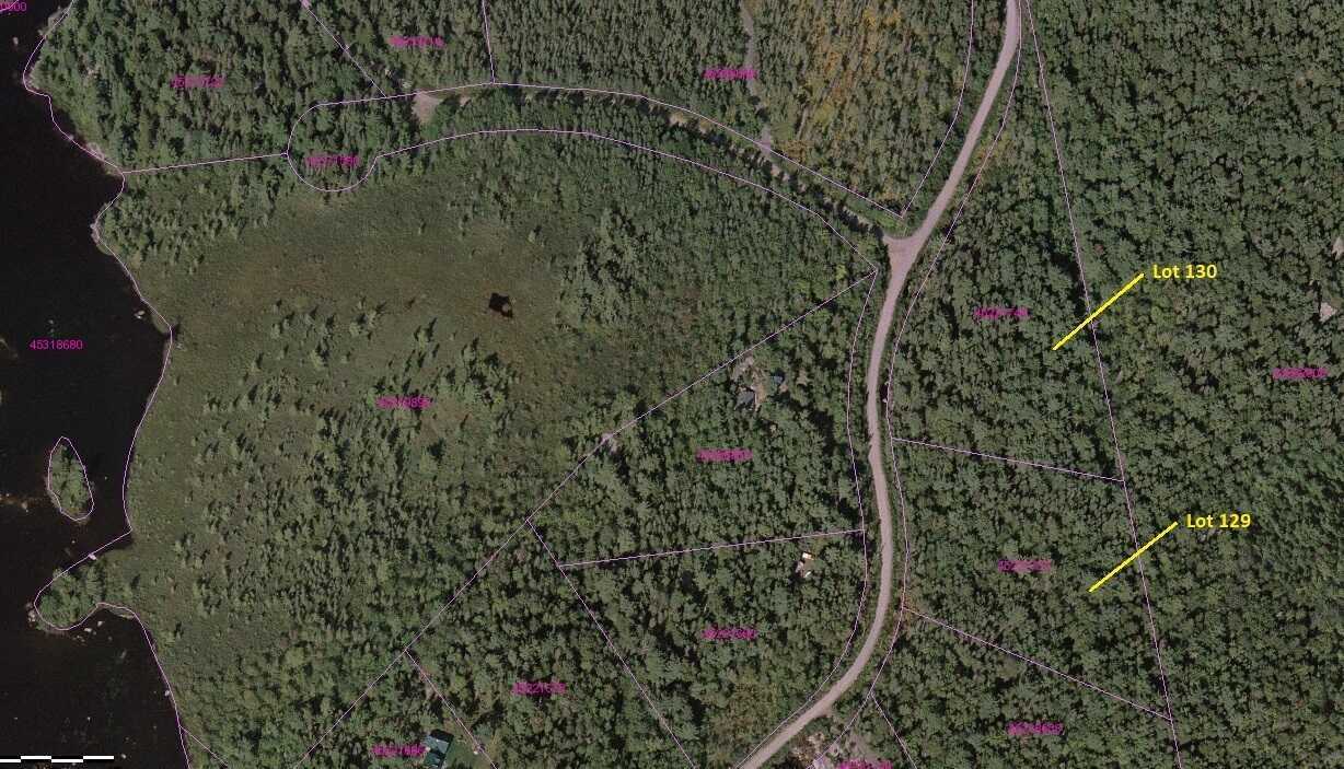 Chalet Hamlet / Cottage Lots / Country Home Lots / RV Sites. Two adjacent forested building lots on quiet road located in Vaughan, N.S. Total of 6.05 acres, with access to Armstrong Lake within the cottage development community of Chalet Hamlet. 5