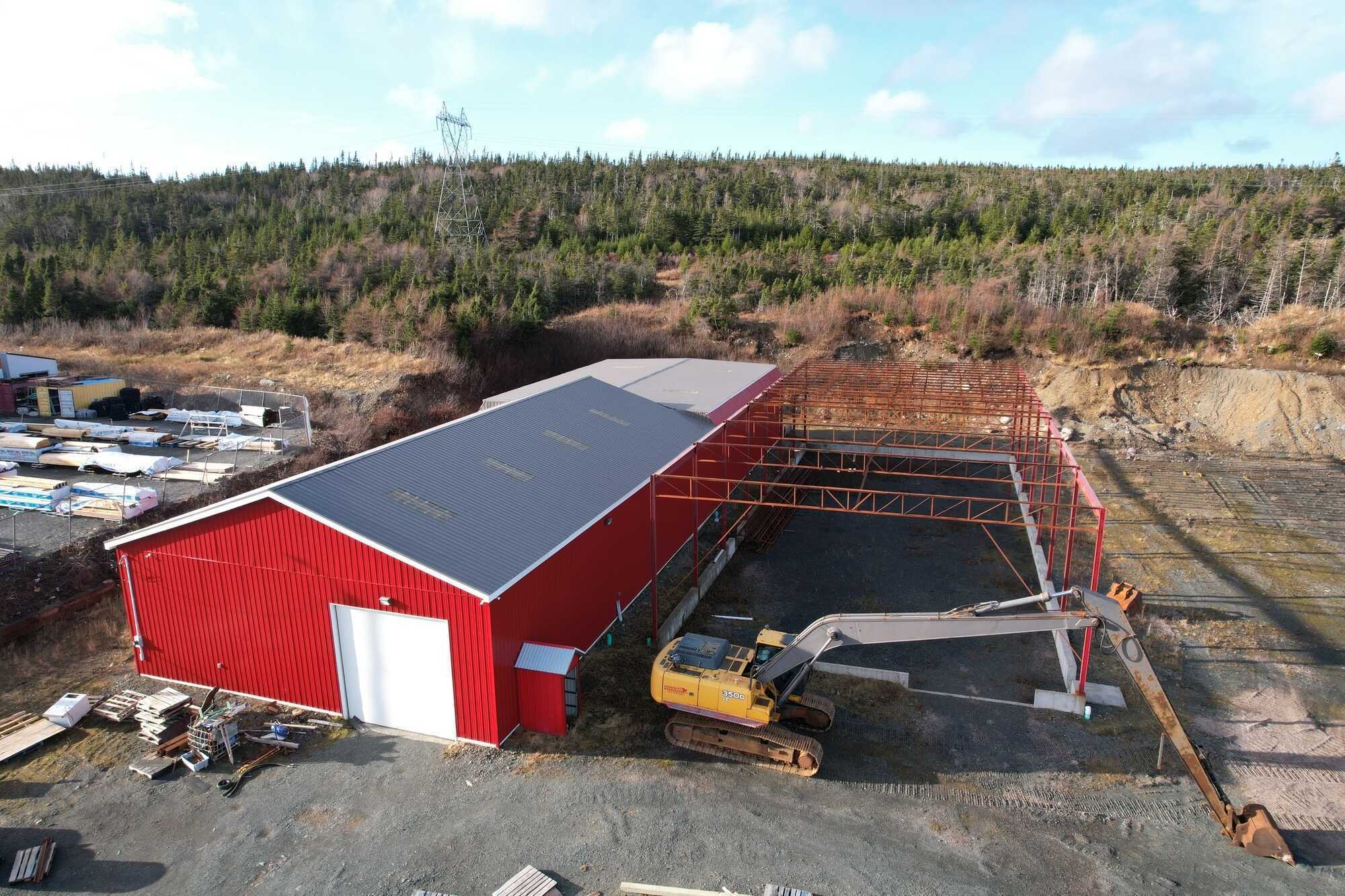 7500 Square Foot building on a cleared two acre lot, located next to Home Hardware in Chapel Arm. 2