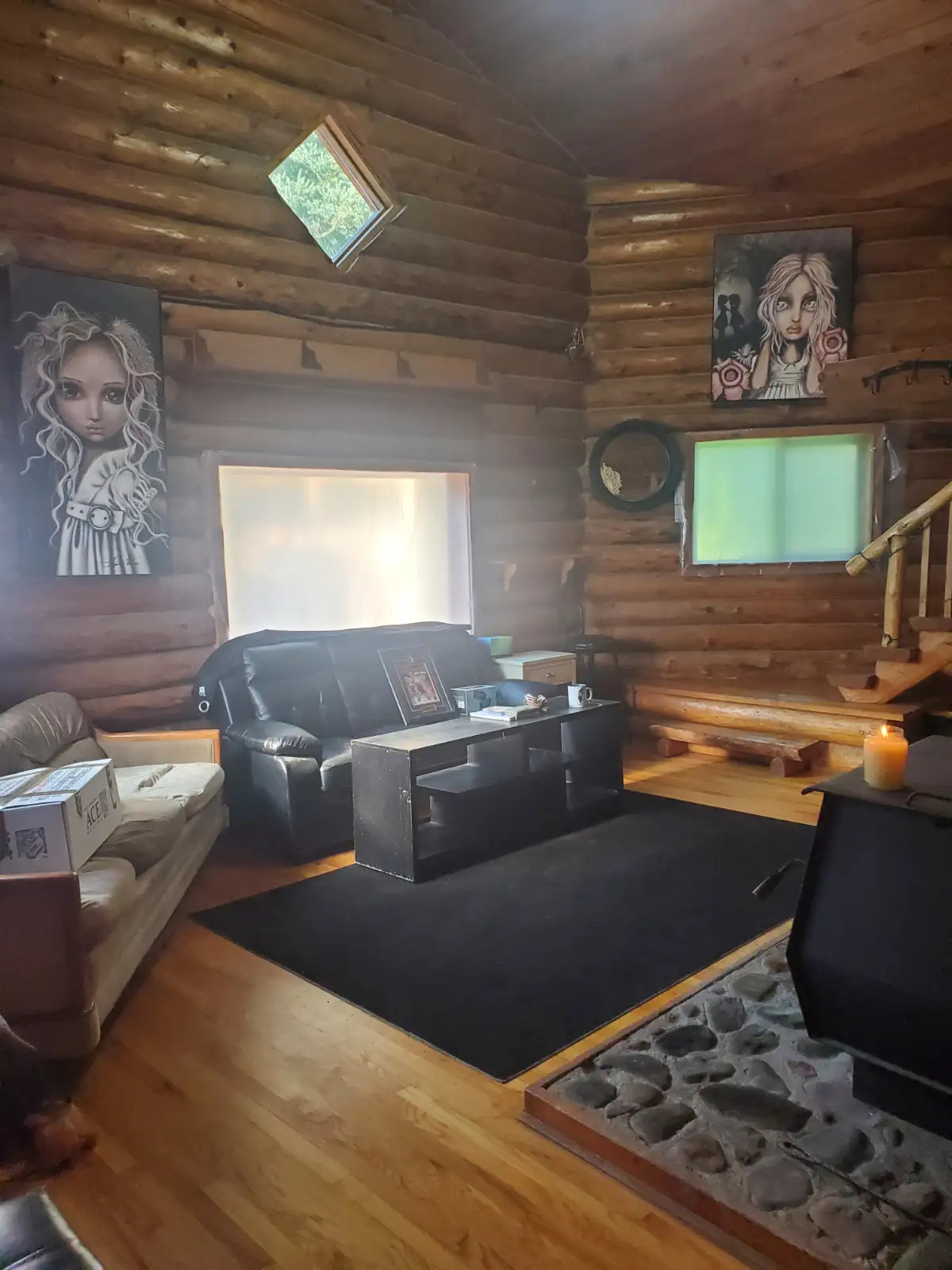 RIVERFRONT LOG HOME FOR SALE 3