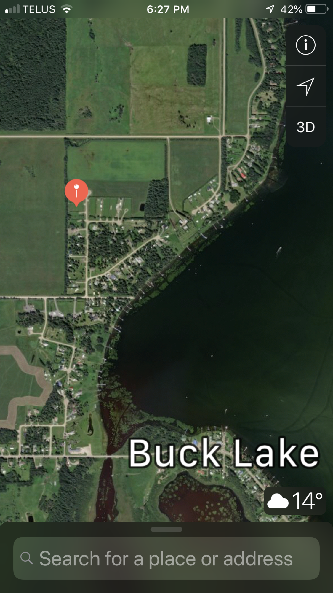 Lot located at Hiland Spruce Estates #57 in Buck Lake. 4