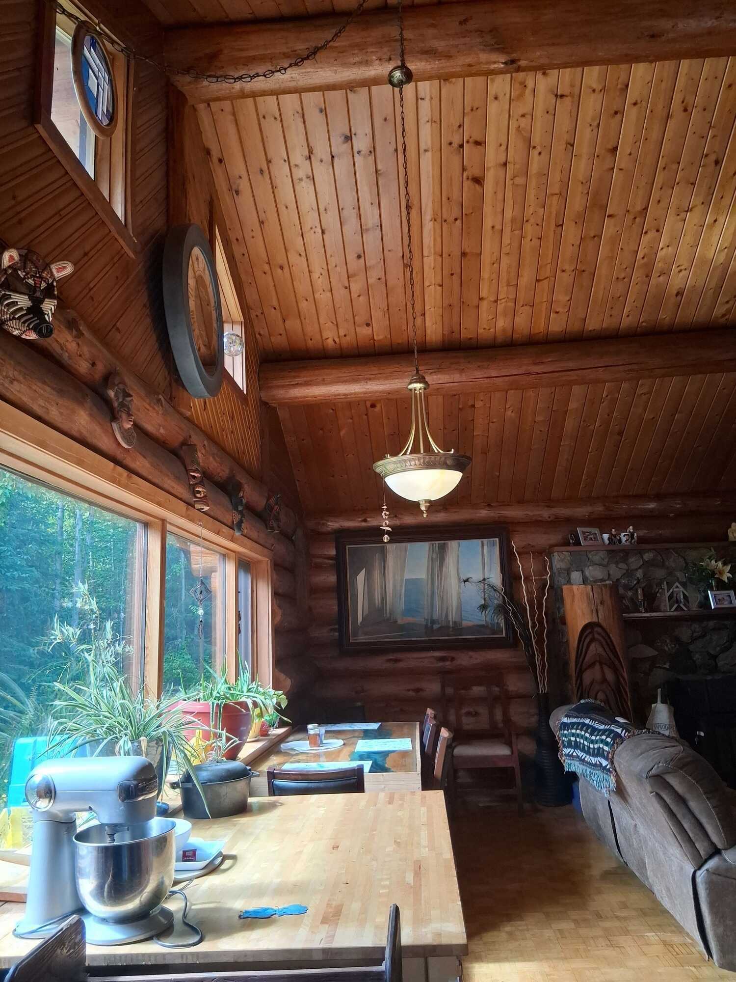 12.5-Acre Riverfront Log Home Retreat with Mountain Views 5