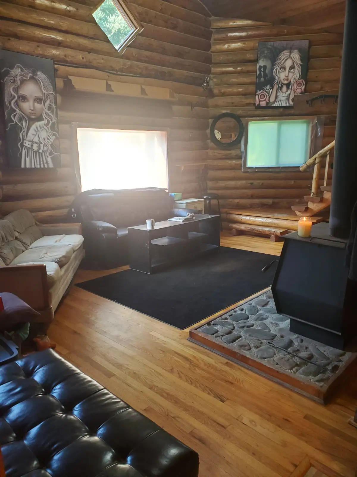 RIVERFRONT LOG HOME FOR SALE 2