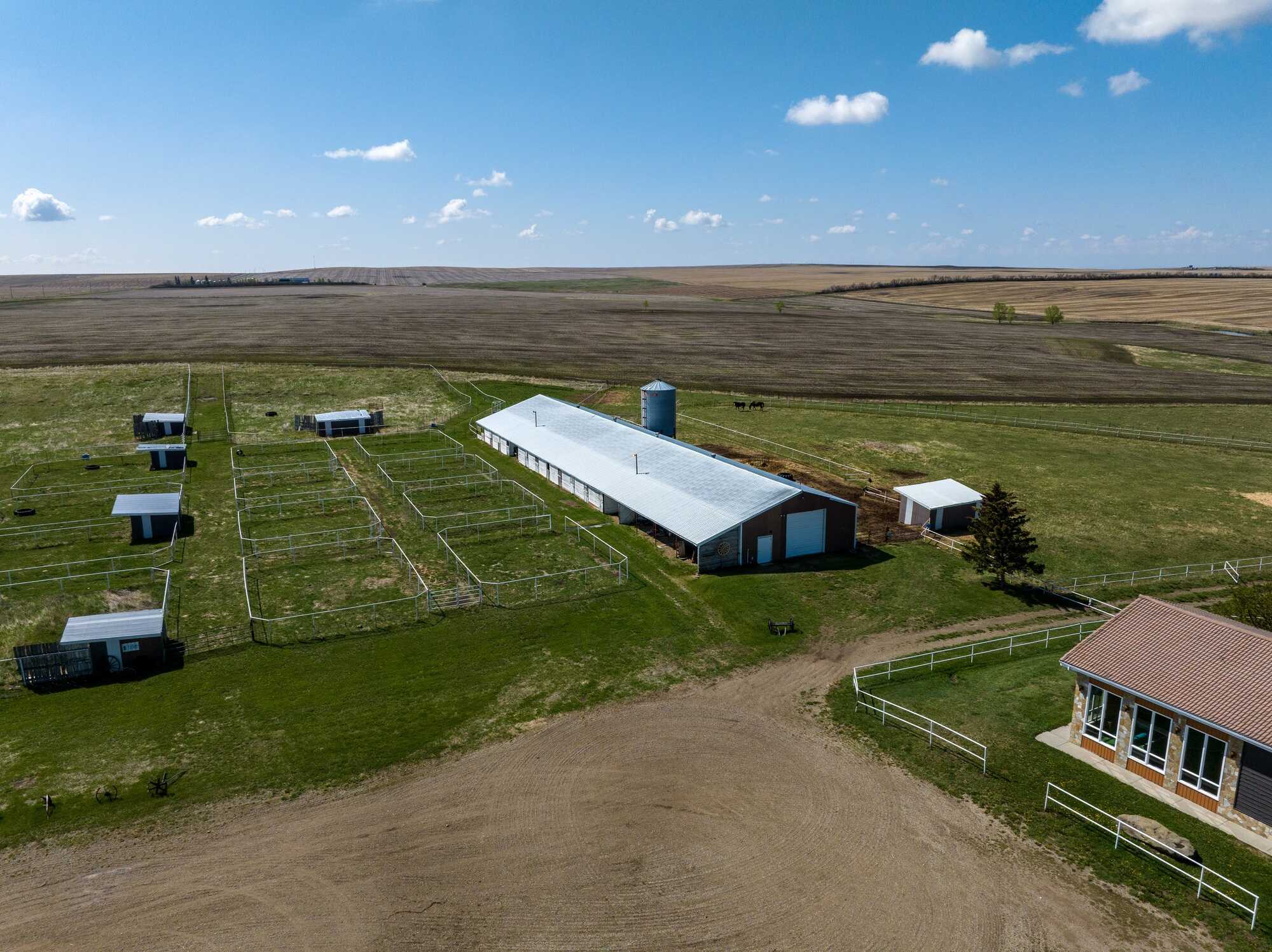Full quarter section of luxury living, equestrian facilities, and natural beauty! 4