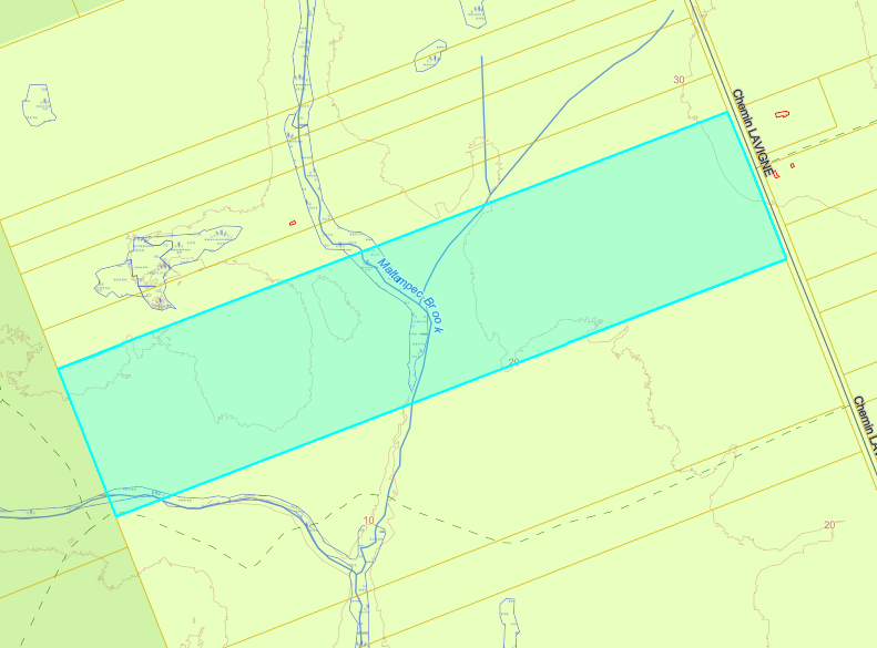 Terrain boisé de 100 acres – Chemin Lavigne, Maltempec, NB
PID 20524104 //  

100-Acre Wooded Lot – Lavigne Road, Maltempec, NB
PID 20524104 3