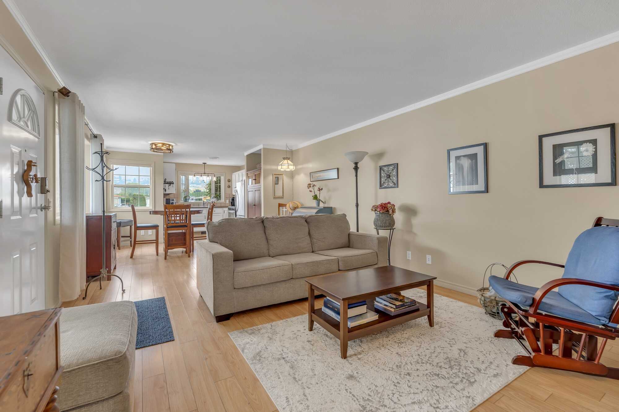 Time to set a new pace!  Seeking a place that requires less work?  Burnaby Gardens 55Plus Community has the PERFECT FIT!  Sweet 2BED Modular 1Bath and Covered Deck & Yard!  Fully fenced! 3