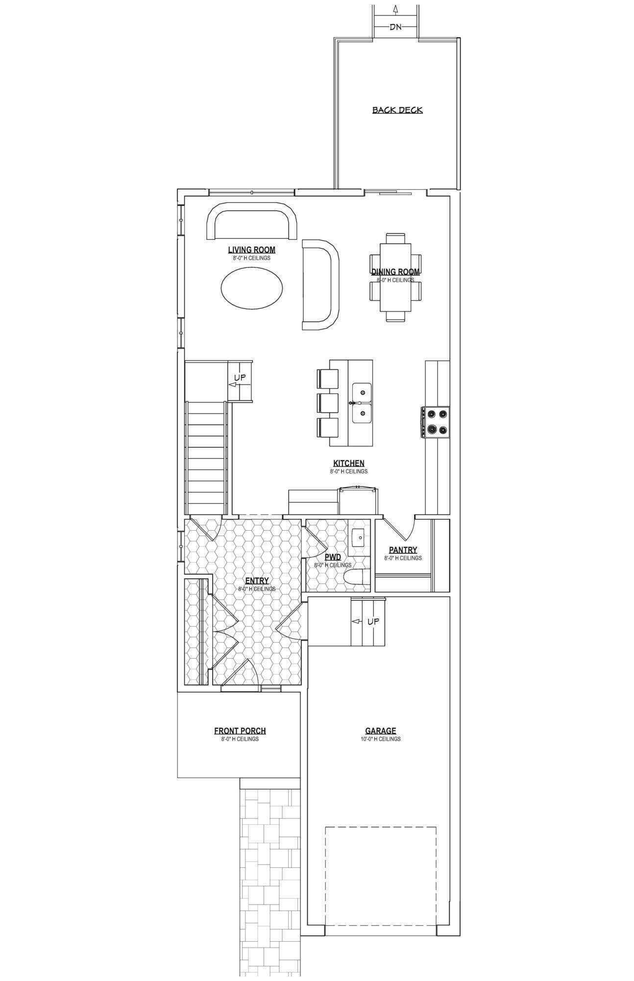 This two-storey townhome, 3 bedrooms + 2.5 baths, is located in an upscale neighborhood known as the Hunter Gate Subdivision
developed by McGrimmon Developments. 4