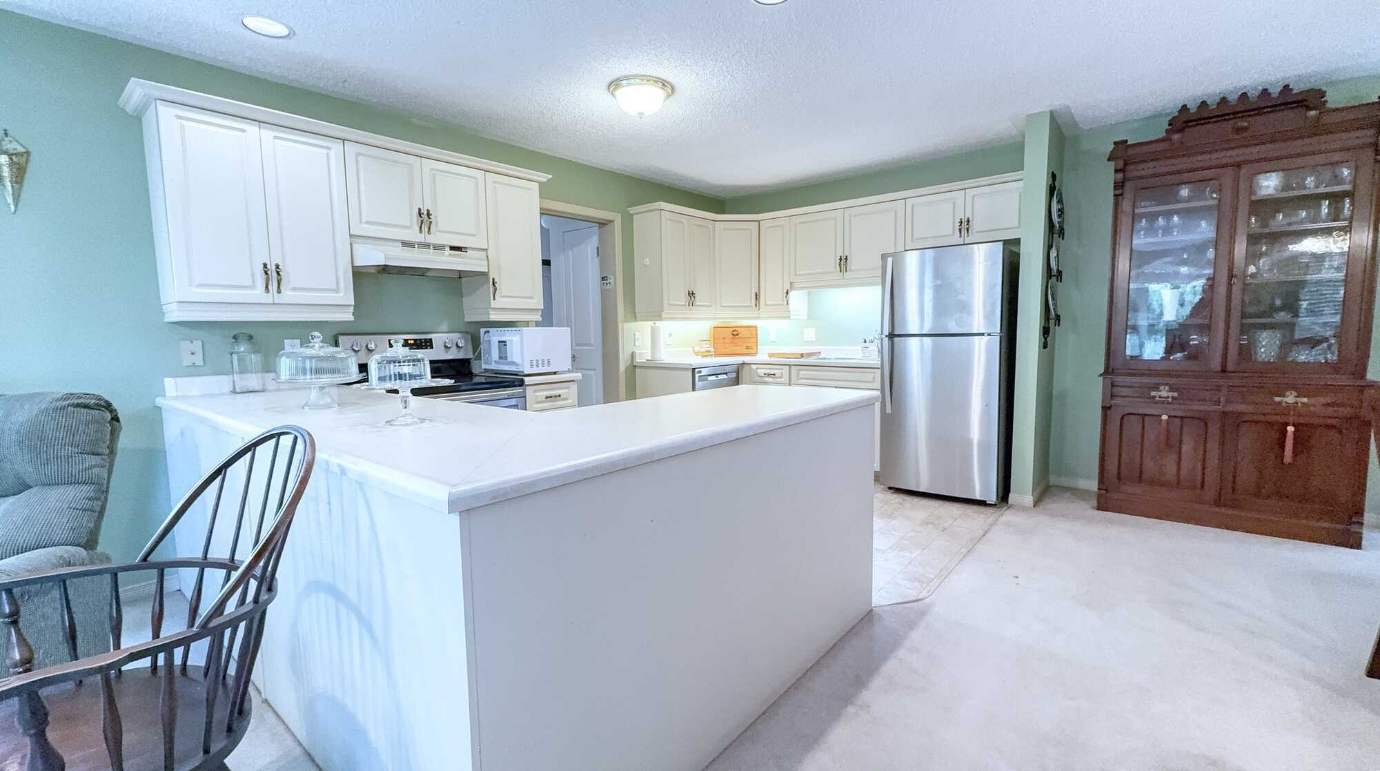This is an Elora “A” Model with approx. 1547 sqft. 
Pine Meadows is an active adult lifestyle community located east of Fergus.  It is a Land Lease community of 195 bungalow style homes.  

Land lease-$699.98 Maintenance-$612.60 Taxes(2025)-$2769.10 3