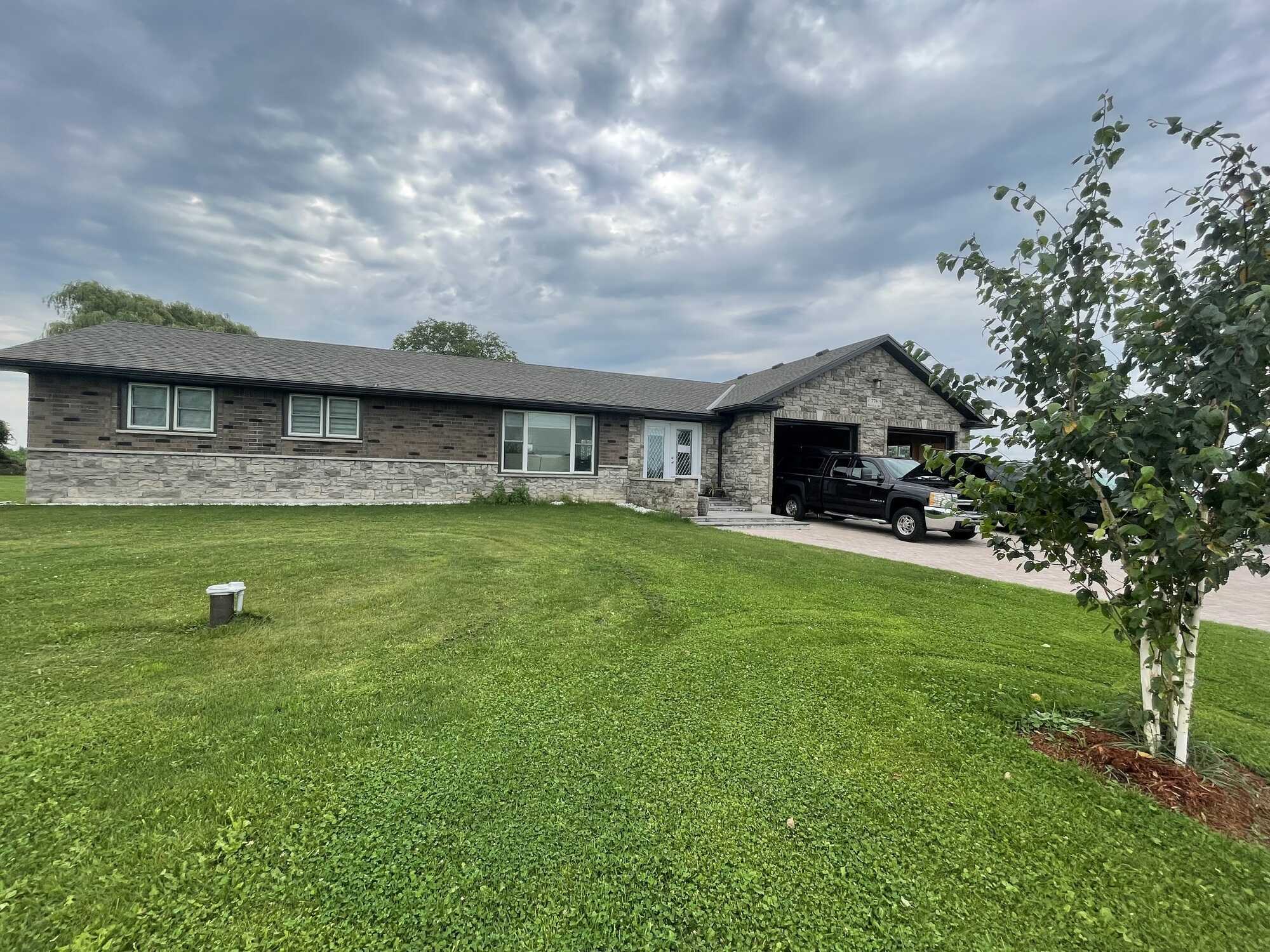 Prime Location! Private, Cozy COUNTRY Bungalow -  1.95 Acres - ANY Closing Date.
7 minutes to Port Dover (Beach) & Simcoe (Shopping) 3