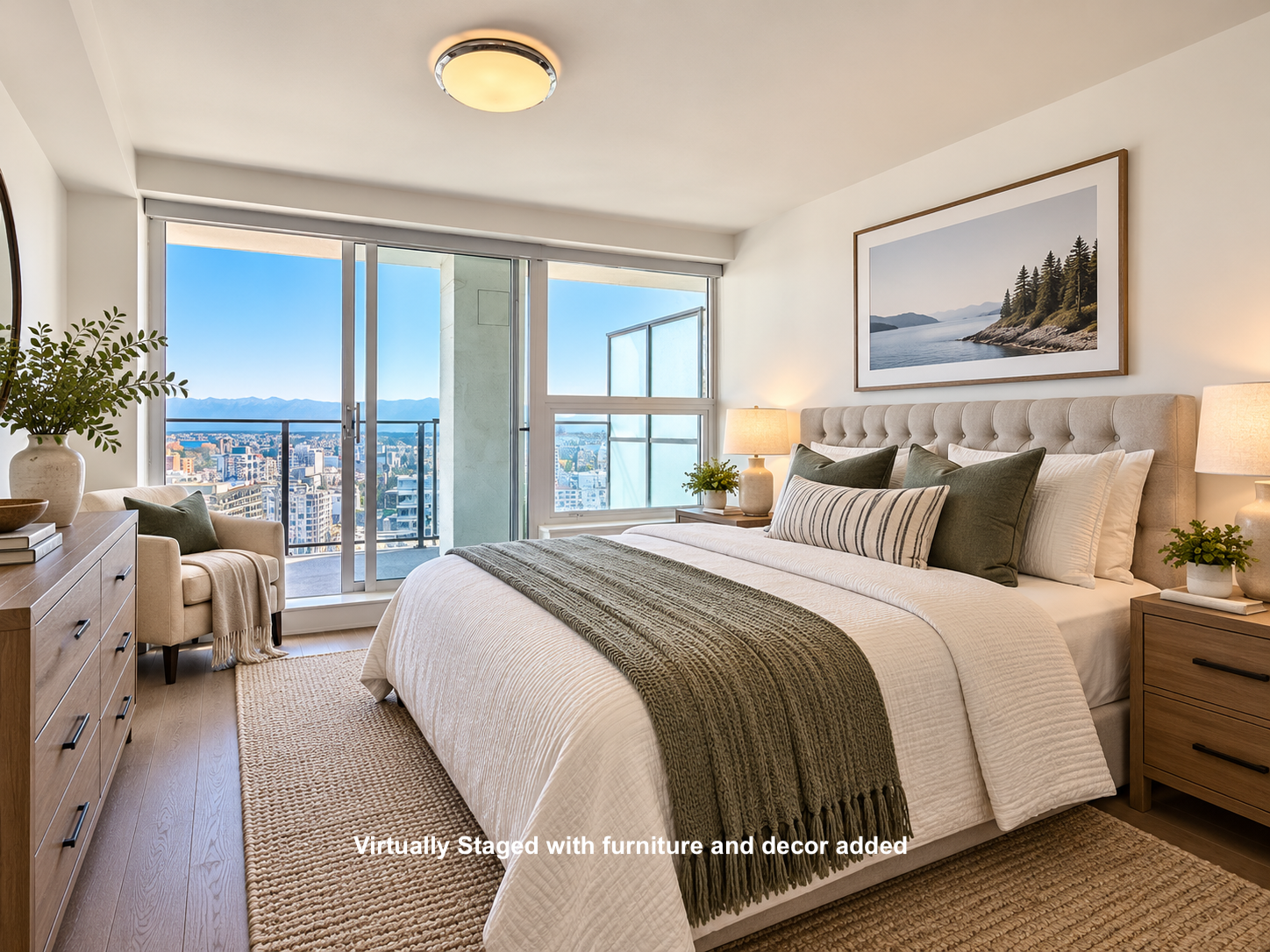 Soak in the incredible (Sub-Penthouse) views of downtown Victoria, inner harbour, Juan de Fuca Strait and Olympic Mountains from the 24th floor of the Hudson Place One building.  Premium finishes add style to this comfortable 3 bedroom, 2 bath condo. 5