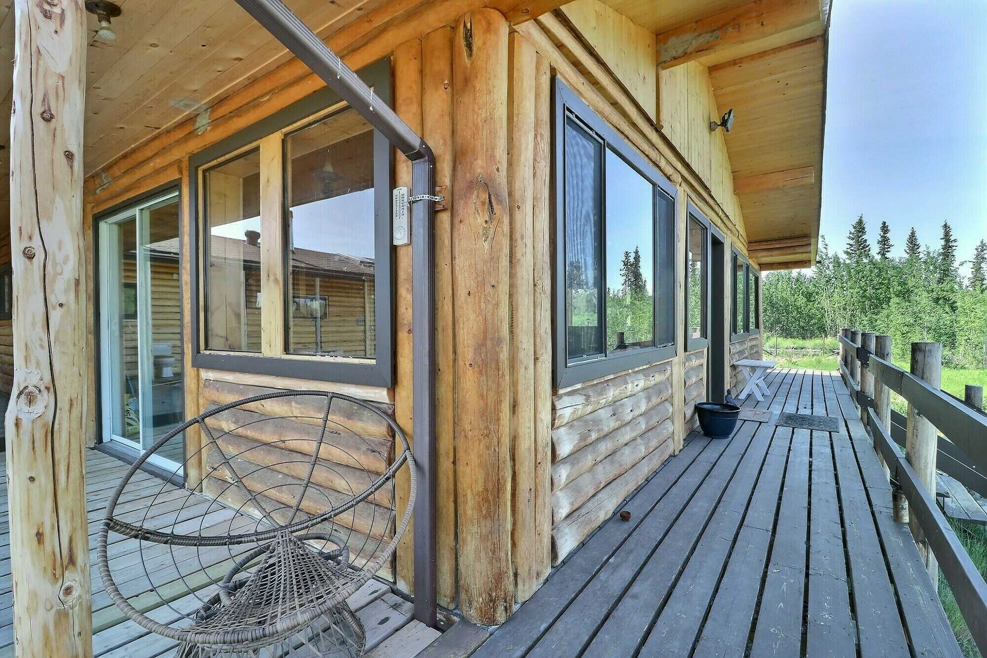Large off grid log home on 35 Acre lot with a grazing license near Atlin, BC. 3