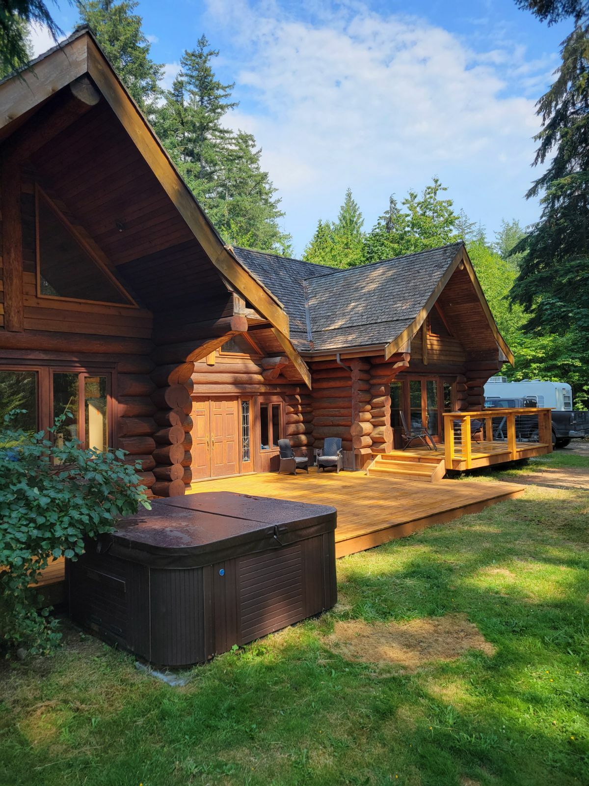 Beautiful log home on acreage. 4