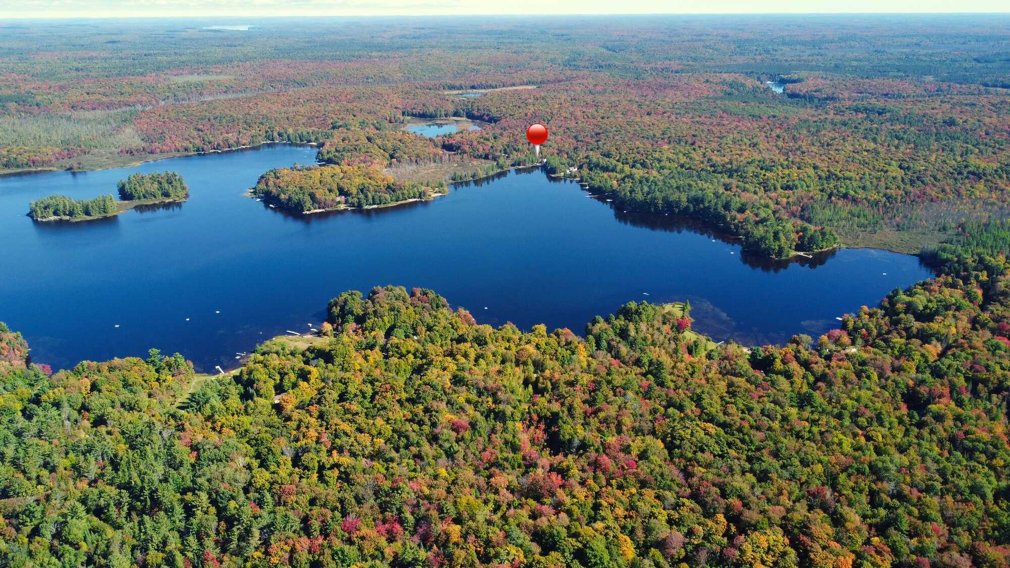 Muskoka Waterfront property on Healey Lake. Captivating view, 641.77 ft. of shoreline & 2.72 acres. This private lot is the perfect location to build your dream home. Level building parcel cleared, trail with 2 bridges lead to a waterfront landing. 2