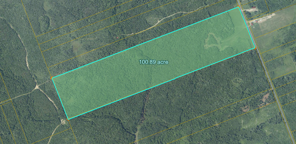 Terrain boisé de 100 acres – Chemin Lavigne, Maltempec, NB
PID 20524104 //  

100-Acre Wooded Lot – Lavigne Road, Maltempec, NB
PID 20524104 2