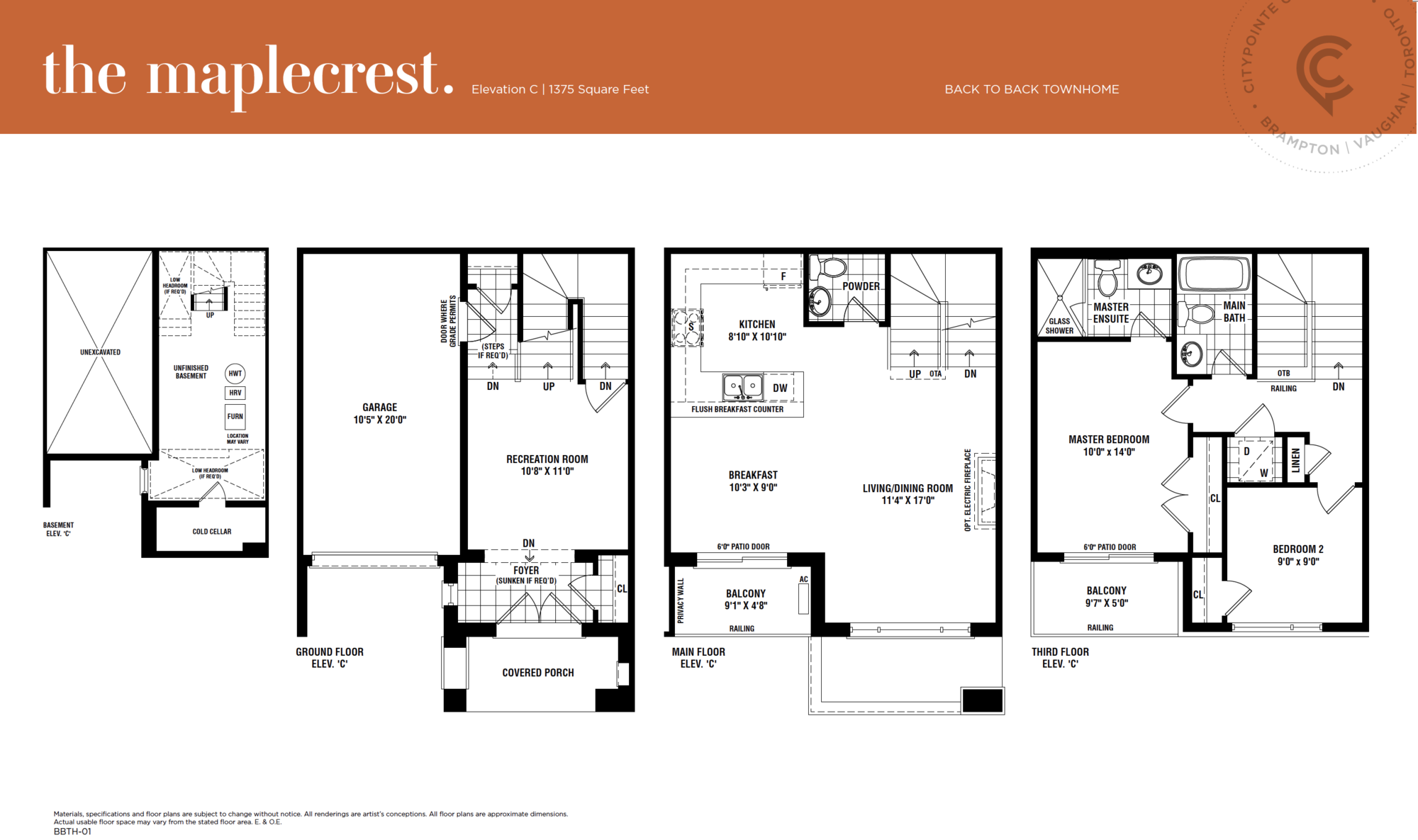 Luxury Townhome at 8775 The Gore Rd, Unit # 7 2