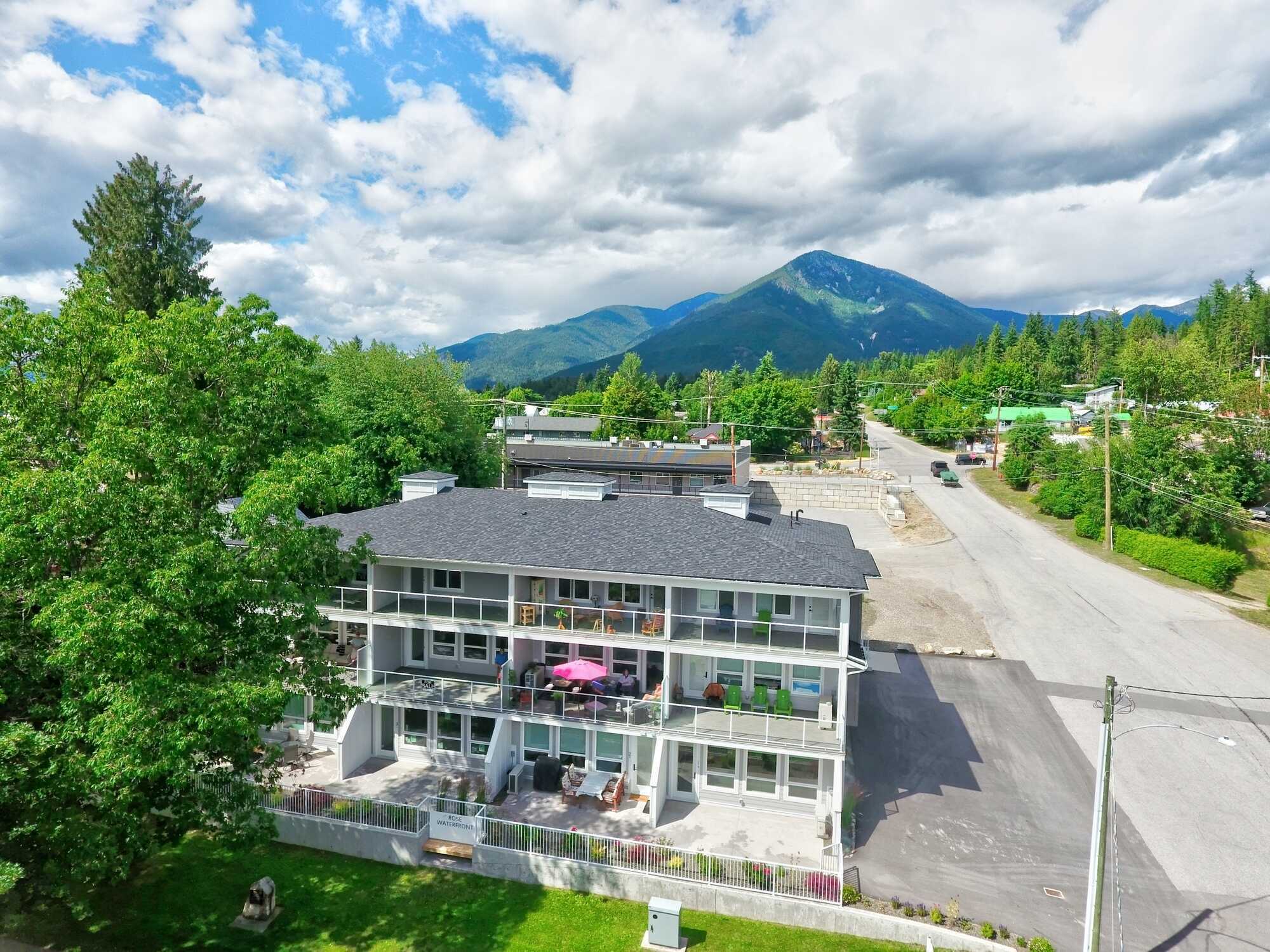 WATERFRONT on Arrow Lakes Reservoir!  Unit #3 of a 4Plex – 4/5Bed 3/4Bath w/ Family room & so much more! Create a living suite downstairs for extra income! Air BnB Potential! Home Business Potential! GST Applicable 2