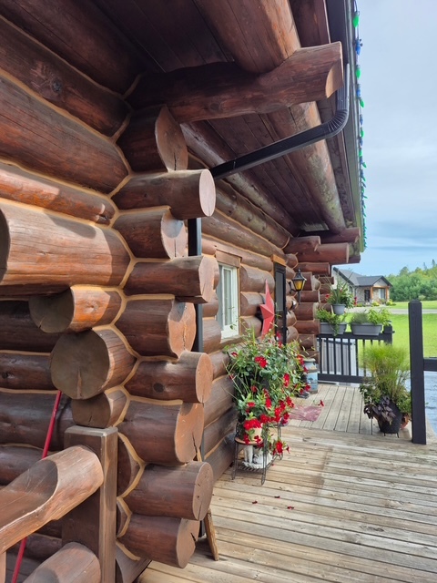Rustic Charm Meets Modern Comfort. Your dream log home awaits, with every amenity to call your own retreat. This charming log home blends rustic character with modern comfort, set against a peaceful countryside. 5