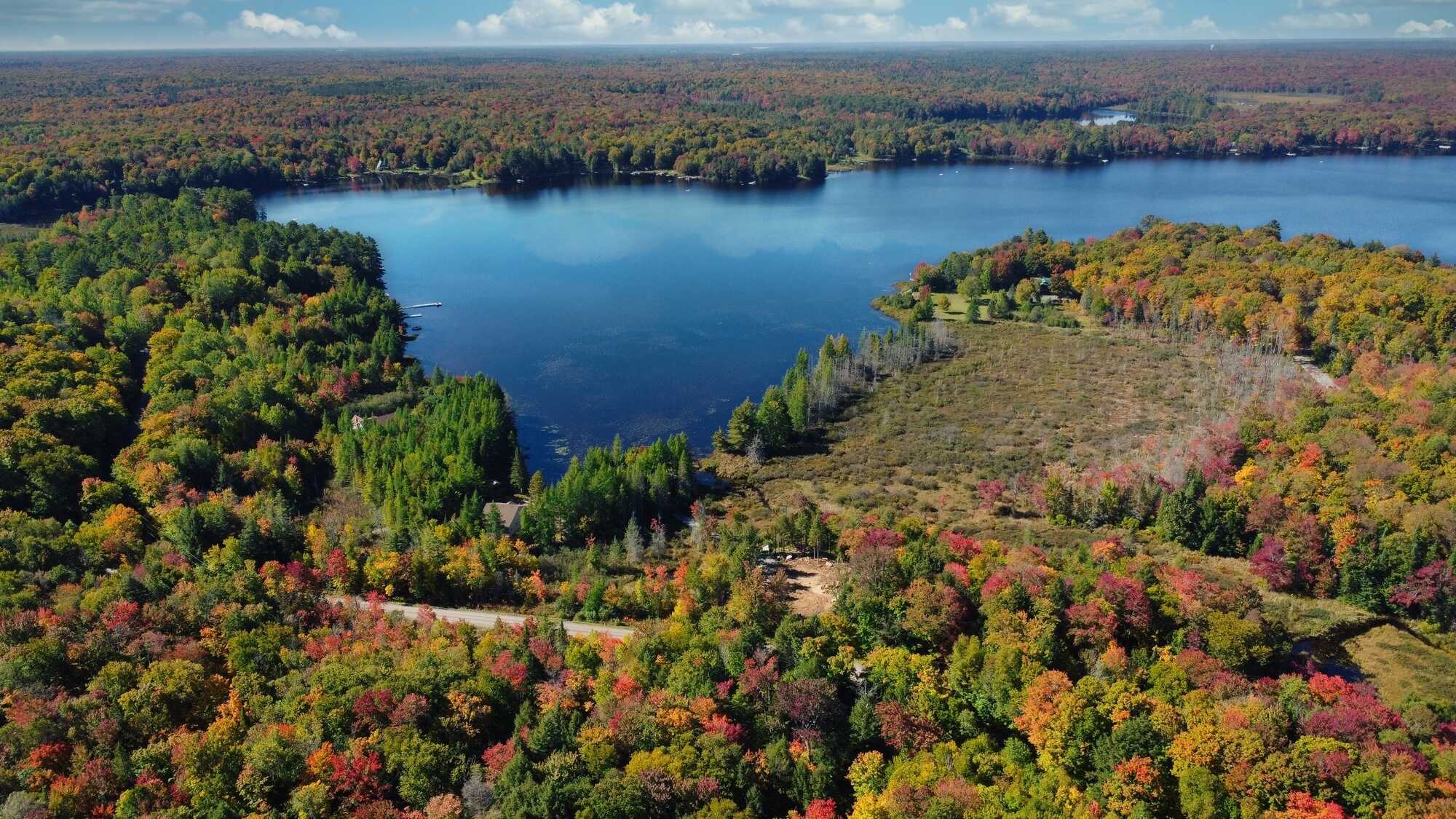 Muskoka Waterfront property on Healey Lake. Captivating view, 641.77 ft. of shoreline & 2.72 acres. This private lot is the perfect location to build your dream home. Level building parcel cleared, trail with 2 bridges lead to a waterfront landing. 5