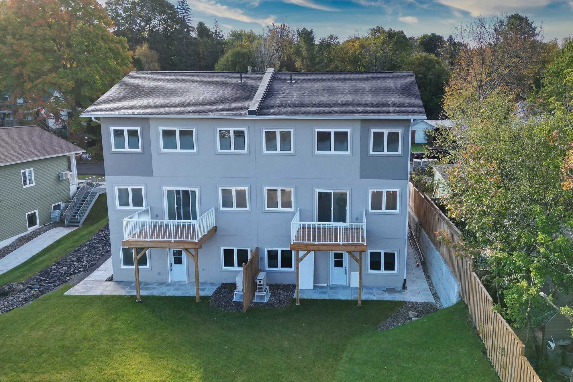 Brand new 3 + 2 Bedroom, 4 bath, semi-detached home with finished walkout legal 2nd unit apartment in lower level. 3