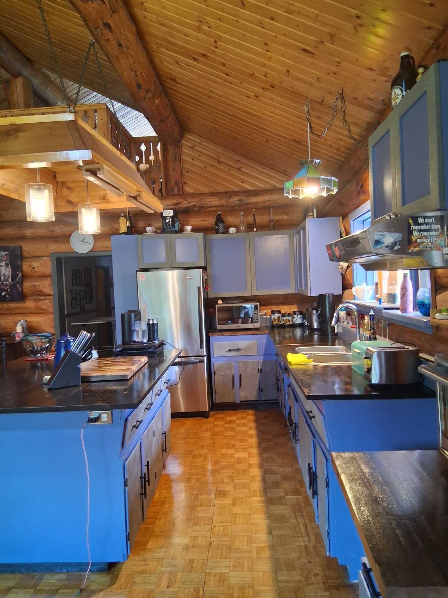12.5-Acre Riverfront Log Home Retreat with Mountain Views 3