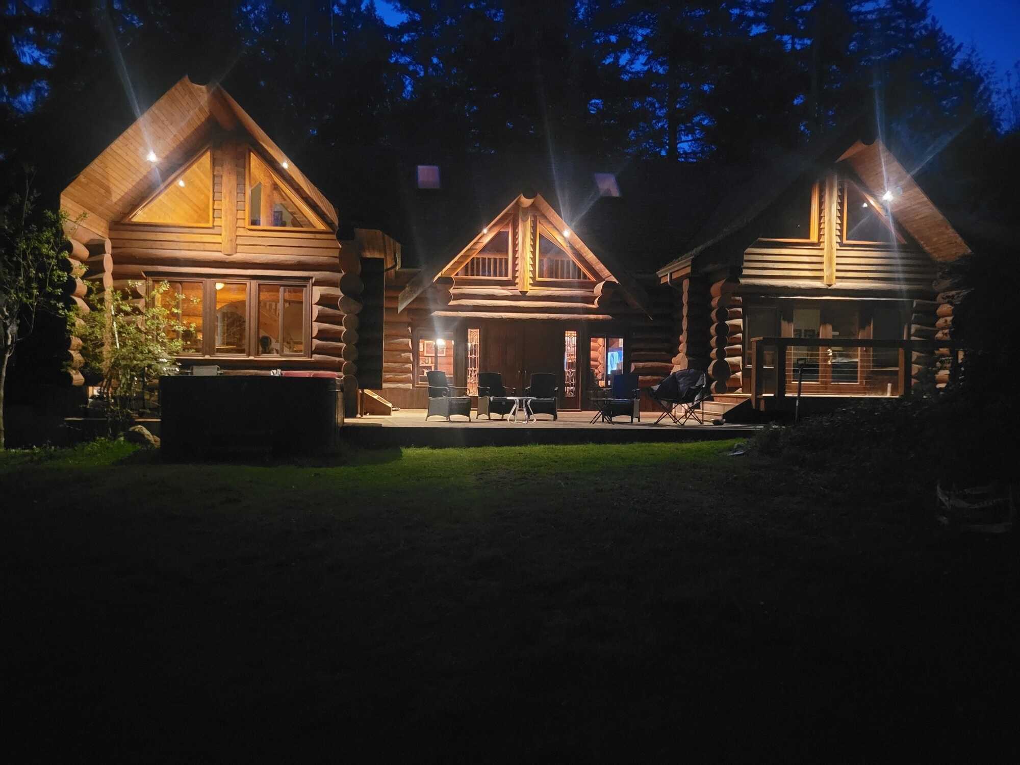 Beautiful log home on acreage. 2