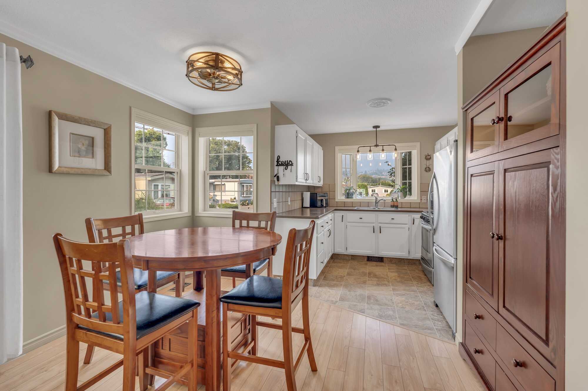 Time to set a new pace!  Seeking a place that requires less work?  Burnaby Gardens 55Plus Community has the PERFECT FIT!  Sweet 2BED Modular 1Bath and Covered Deck & Yard!  Fully fenced! 5