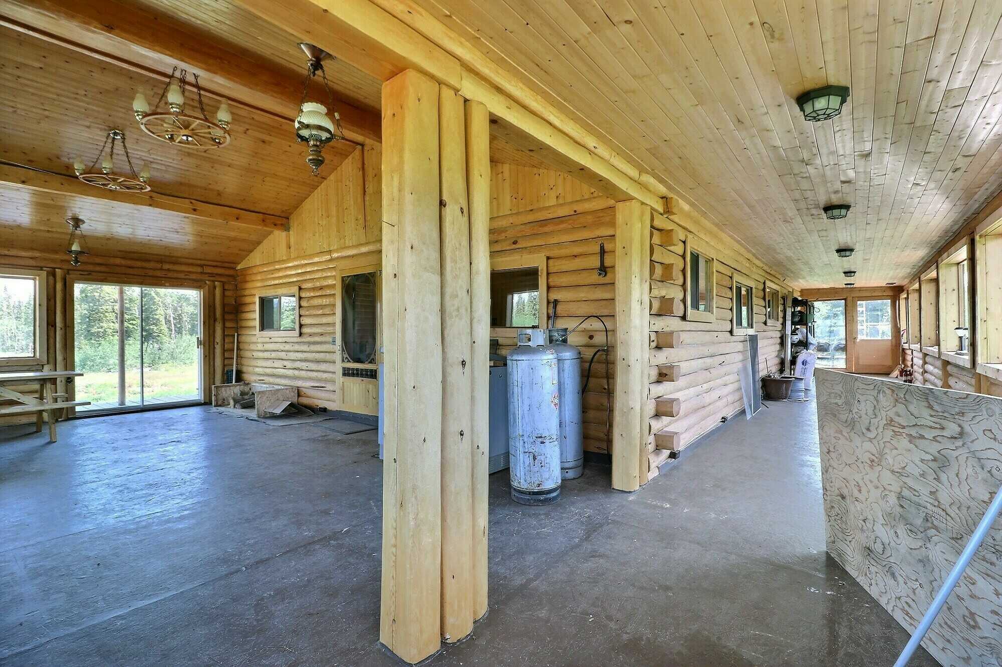 Large off grid log home on 35 Acre lot with a grazing license near Atlin, BC. 5