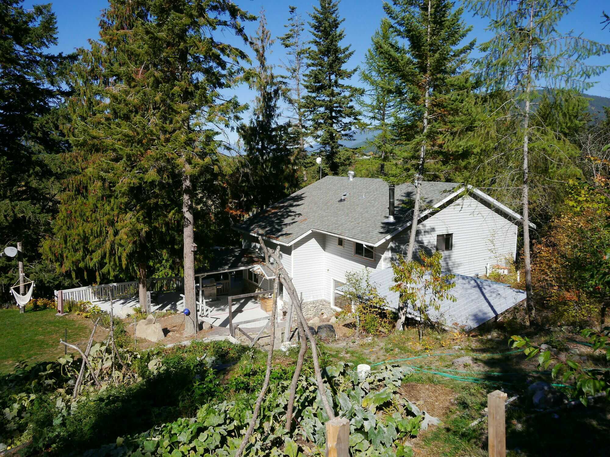 SELF-SUFFICIENCY ON PRIVATE 6 ACRES WITH HOME BASED BUSINESS POTENTIAL.  Super energy efficient spacious home and large shops to meet all your needs. 5