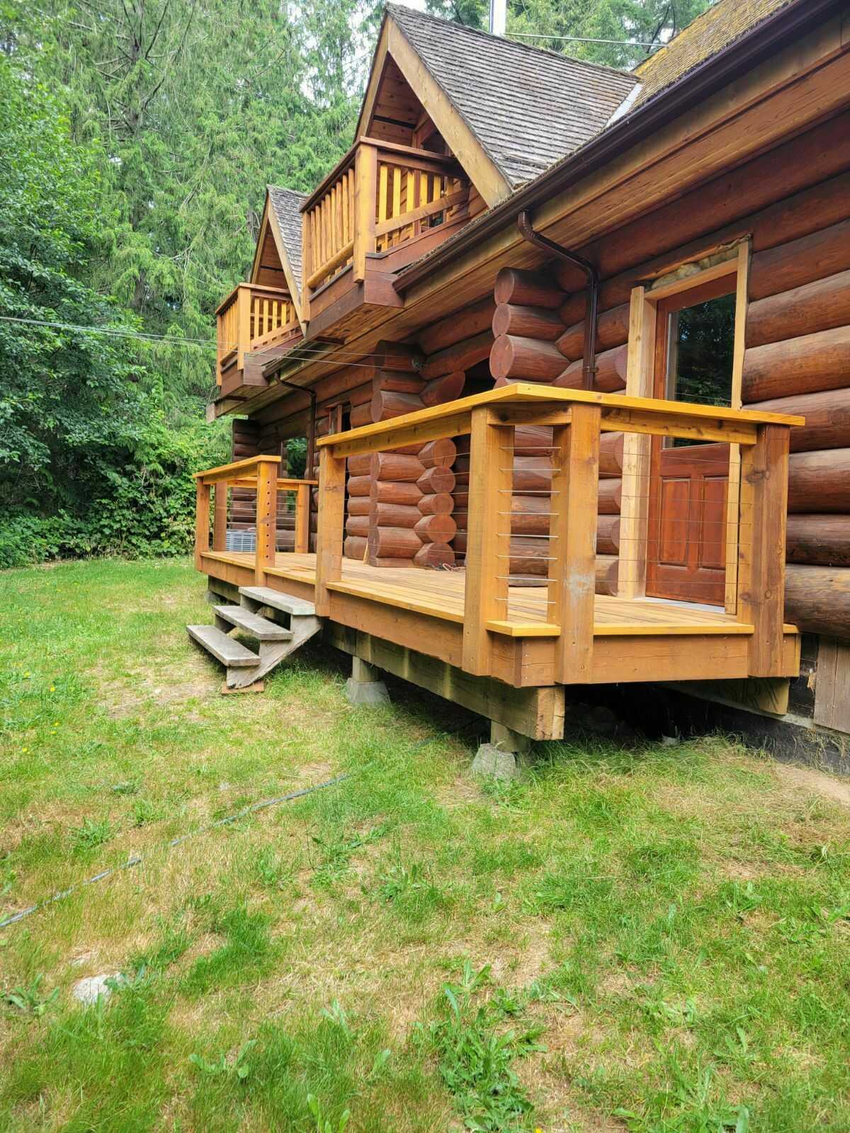 Beautiful log home on acreage. 5